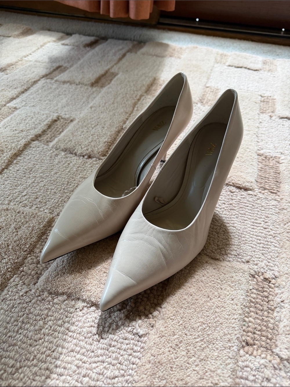 Zara pumps 100% leather